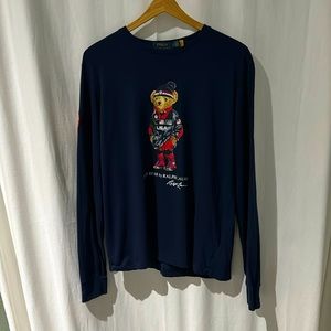 Polo Ralph Lauren Limited Ed Team USA Bear Stadium Olympic Tee Shirt Sweater